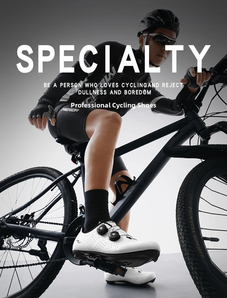 Competition Cycling Sports Shoes Road Bicycle Shoes Unisex Breathable Self-Locking Racing Cycling Shoes