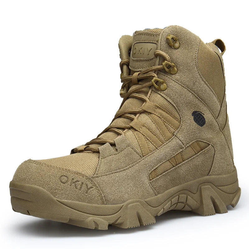 Men Tactical Boots Boots Men Desert Waterproof Work Safety Shoes Hiking Shoes Ankle Men Outdoor Boots