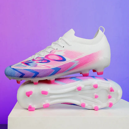 Nouvelles chaussures de football pour hommes, chaussures d'entraînement, crampons longs antidérapants FG, chaussures de football ultralégères, crampons d'extérieur, livraison directe