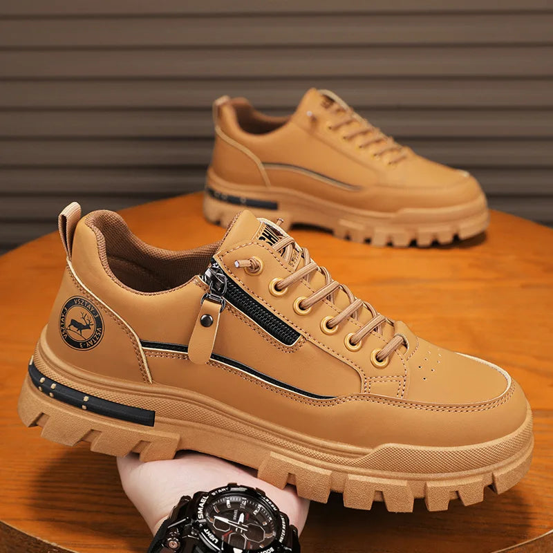 Chaussures de sport décontractées pour homme, pour la randonnée et les activités de plein air, tendance, mode urbaine, confortables, à semelle épaisse