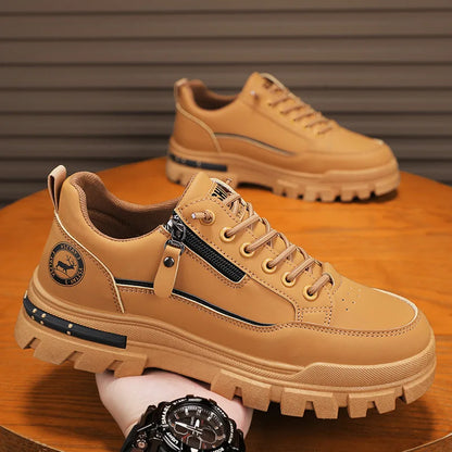 Chaussures de sport décontractées pour homme, pour la randonnée et les activités de plein air, tendance, mode urbaine, confortables, à semelle épaisse
