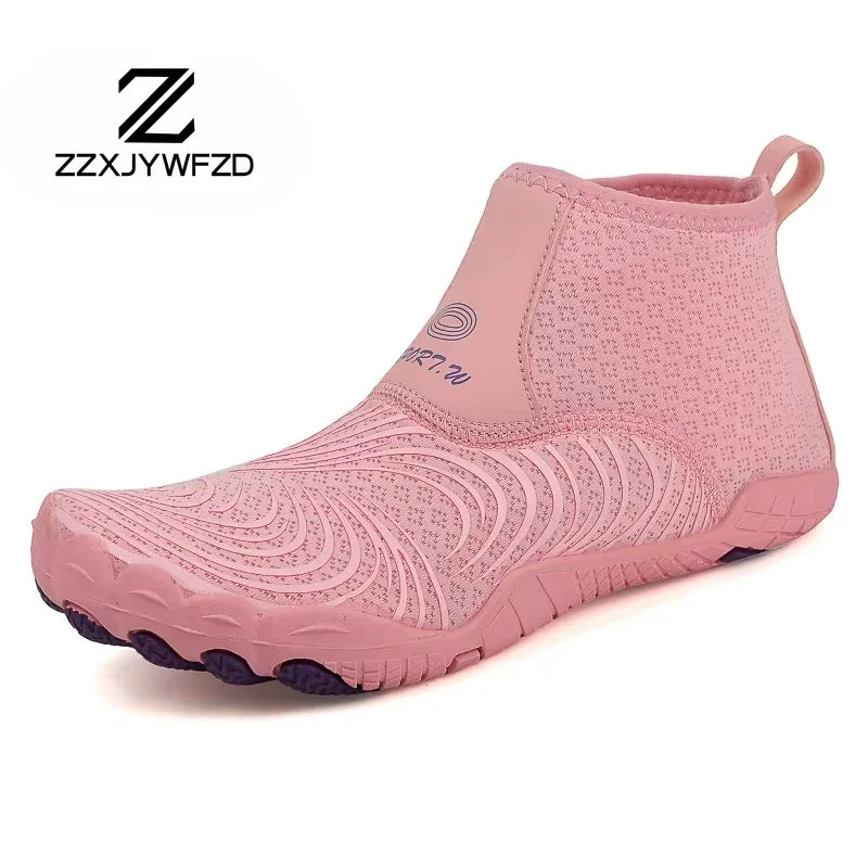 Sapatilhas aquáticas unissexo de cano alto para desporto ao ar livre, caminhada, travessias na água, natação, praia, fitness, mergulho e surf, estilo barefoot
