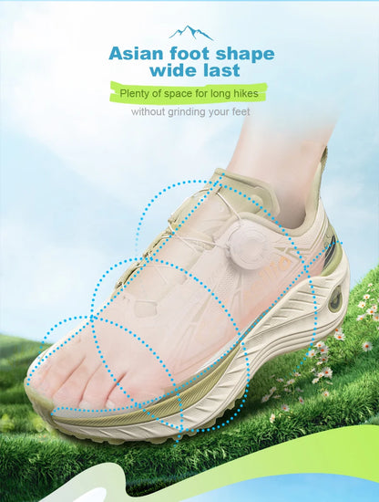 ONEMIX Sapatos Desportivos Casuais de Outono-Inverno para Viagens, Sapatos de Caminhada ao Ar Livre para Homem, Sapatos Leves e Antiderrapantes, Sapatos de Trekking para Homem