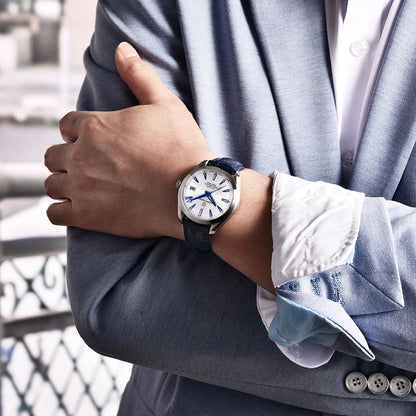 Luxe herenhorloge van PAGANI DESIGN – Mechanisch automatisch model (kaliber 8215), van roestvrij staal, waterdicht, met datumweergave en lichtgevende wijzers