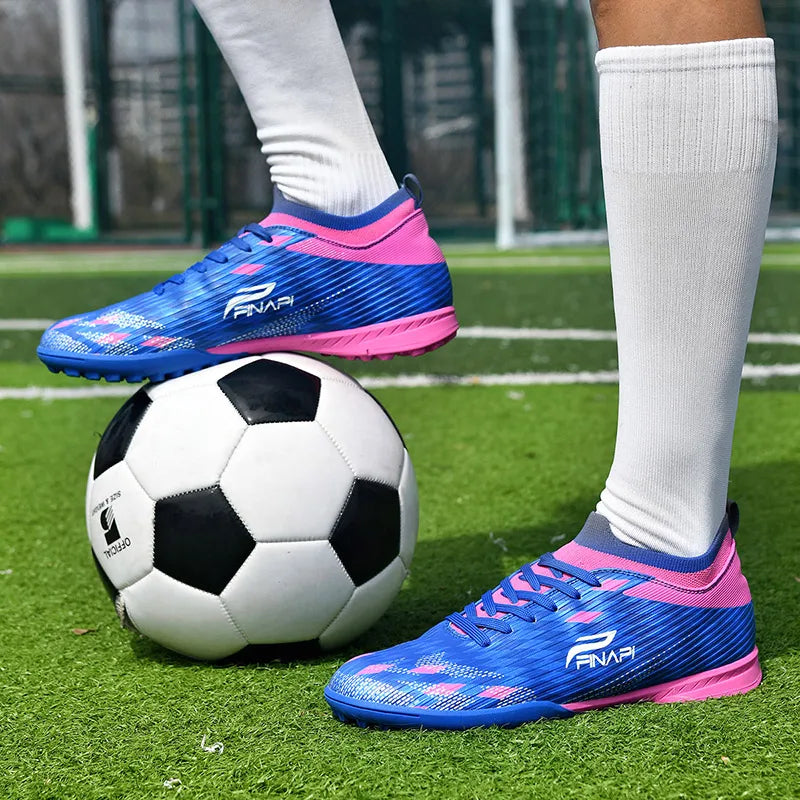 Herren-Fußballschuhe in hoher Qualität: Stollen, für Spiele, Indoor, Verkaufsschlager, Outdoor, Fußballschuhe, Rasen, High-Top, Futsal, rutschfeste Sneaker