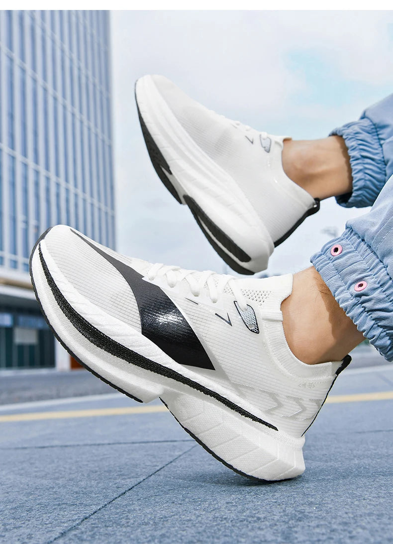 Pánské běžecké boty s vzduchovým polstrováním Pánské tenisky Boty s karbonovou deskou Boty na maraton a jogging Outdoorové sportovní boty Tenisky Pánské volnočasové boty