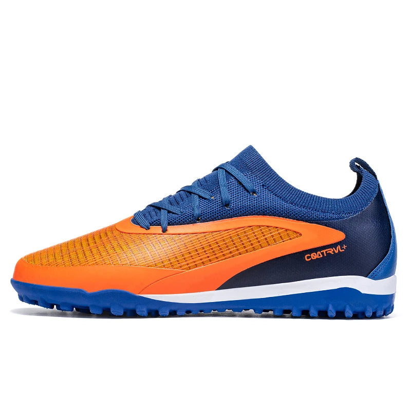 New Men's Soccer Shoes Professional Society Turf Training Football Field Boots Non-Slip TF/FG Indoor Football Shoes Sizes 32-45