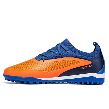 New Men's Soccer Shoes Professional Society Turf Training Football Field Boots Non-Slip TF/FG Indoor Football Shoes Sizes 32-45
