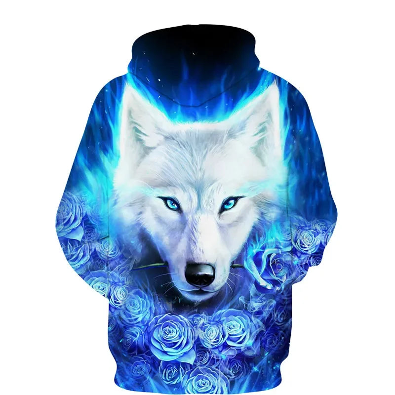 Cool 3D Wolf Printed Zipper Hoodies Fashion Men/Women Streetwear Hooded Jacket Coat Unisex Casual Hip Hop Pullover Sweatshirts