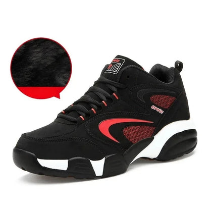 Botas de neve para homem, quentes para o inverno, casal, ténis casuais, moda, couro, desporto ao ar livre, corrida, ténis, homem, antiderrapantes, tamanho grande 48, ténis desportivos