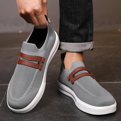 New Men's Sports Shoes Mesh Breathable Casual Outdoor EVA Soft-Soled Walking Shoes Lightweight Comfortable