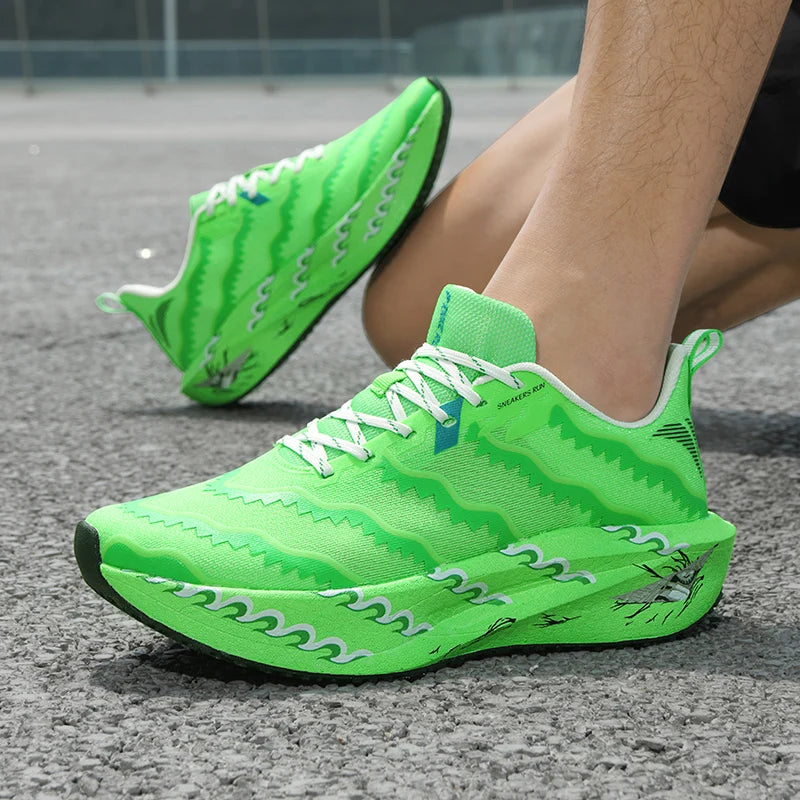 Chaussures de sport d'été pour homme et femme, légères, pour le marathon, respirantes, protégeant les pieds, idéales pour la marche