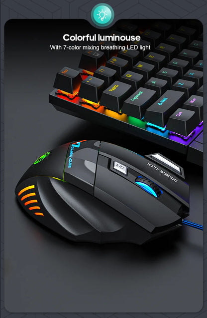 Ergonomic Wired Gaming Mouse 7 Buttons LED 3200 DPI USB Computer Gamer Mouse iMICE X7 Gaming Mouse and mouse pads For PC Laptop