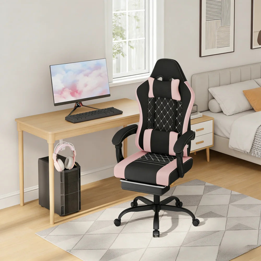 Soft Massage Gaming Chair, Ergonomic Computer Chair, Swivel Office Chair (Office Chair Only)