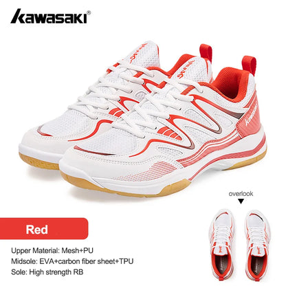 Retro Design Badminton Shoes Kawasaki Original 2025 Anti-Torsion Carbon Sheet Professional Sports Table Tennis Shoes C32016