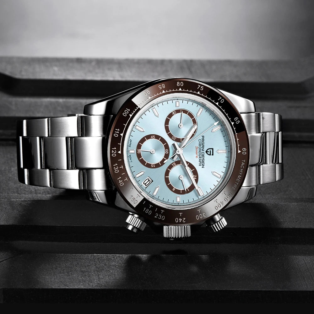 2026 PAGANI DESIGN New Colored diamonds Men's Watches top brand Luxury Quartz Wrist Watch Men Watch Men Chronograph Japan VK63