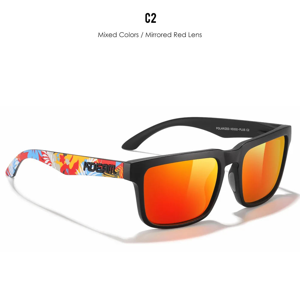 New Colors KDEAM-PLUS Large Size Square Unisex Sunglasses Polarized Photochromic Oversized Sun Glasses Fashion Anti Glare Mirror