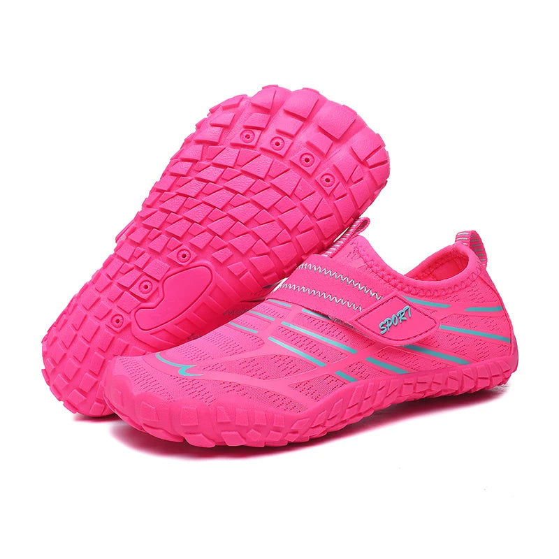 Vattenskor för barn, snabbtorkande strandskor, vattenskor för pojkar och flickor, barfota-sportskor, vadningsskor, sneakers för barn, dykning, fiske, surf-sandaler