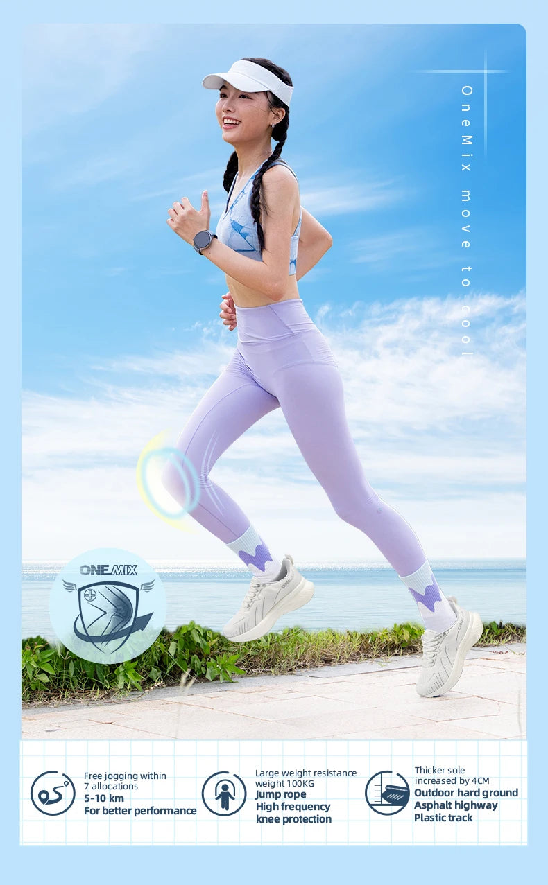 ONEMIX Sneakers da donna, scarpe da corsa traspiranti nere per donna, di marca, spedizione gratuita, scarpe sportive rosa alla moda con ammortizzazione