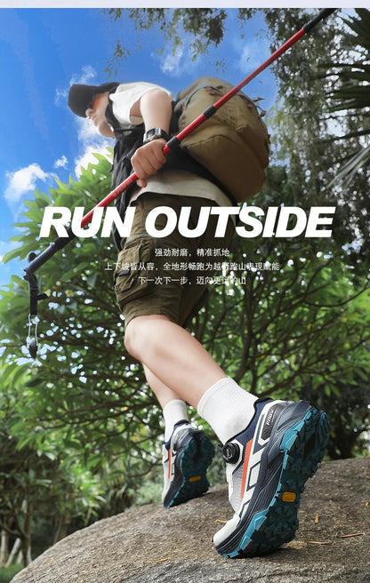 Chaussures de randonnée élégantes pour homme : baskets de trekking résistantes avec doublure moelleuse et chaude pour l'hiver – Chaussures pour homme