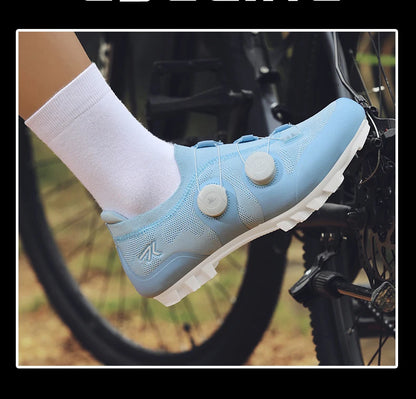 Men Mtb Cycling Shoes New Women Pink Self-Locking Cleats Speed Road Bicycle Shoes Flat Trail Racing SPD Mountain Bike Sneakers