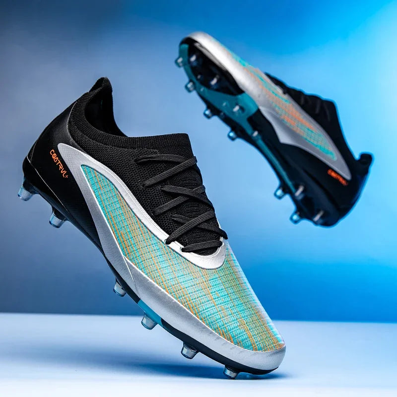 Botas de fútbol para hombre, con tacos para exterior, transpirables, antideslizantes, para adultos, con tacos largos, deportivas, de entrenamiento, para niños, para partido, cómodas