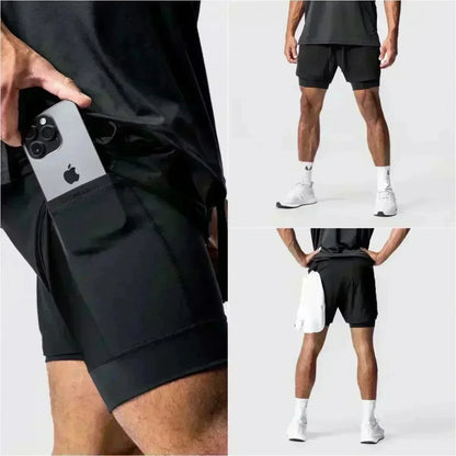 Dragon Ball Summer Fitness Shorts for Men and Women, Double-layer Sports Training Running Shorts, Casual Pants