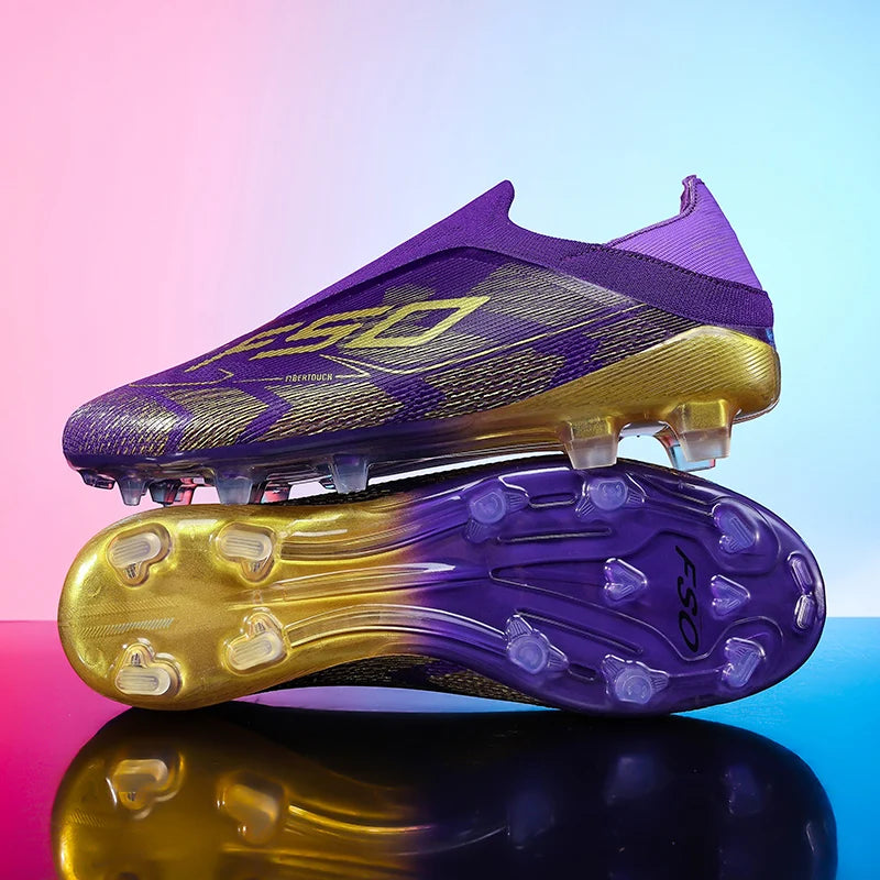 Nouvelles Chaussures de Football pour Hommes Antidérapantes, Crampons Garçons, Chaussures de Foot à Succès, Baskets de Match Extérieur sur Gazon, Haute Qualité, Montantes, Légères