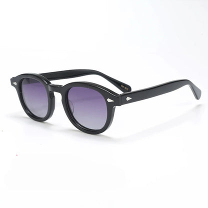 Polarized Sunglasses Men Women Johnny Depp Lemtosh Style Sun Glasses Retro Round Acetate Frame UV400 Lens Oculos
