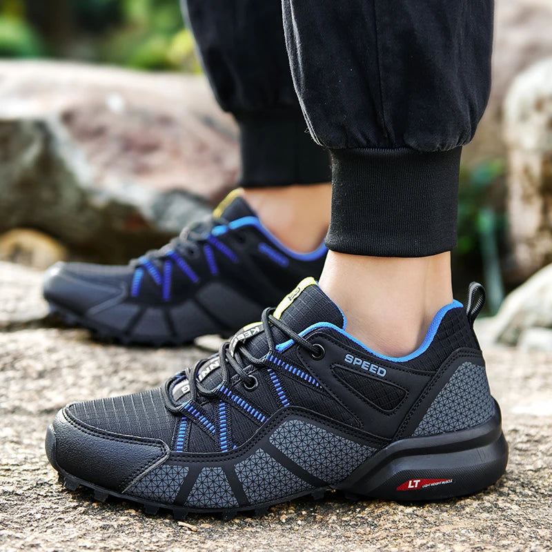 Men Hiking Shoes Outdoor Lightweight Camping Travel Shoes Non-Slip Waterproof Women Large Size Tactical Training Sports Shoes