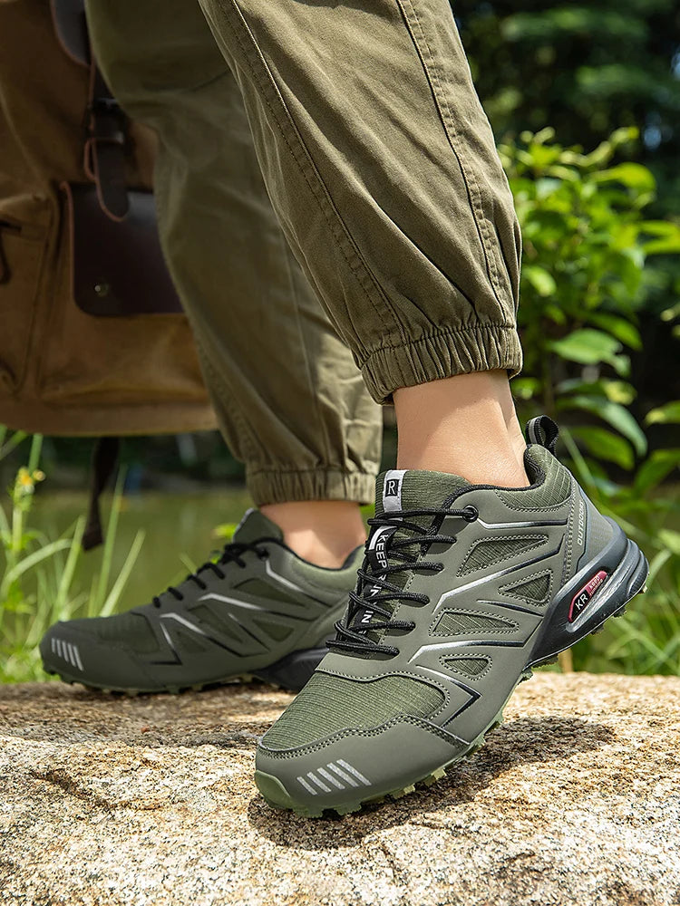 Men's Hiking Shoes Waterproof All-Terrain Outdoor Sneakers Non-Slip for Trekking Camping Tactical Training  Outdoor Cycling