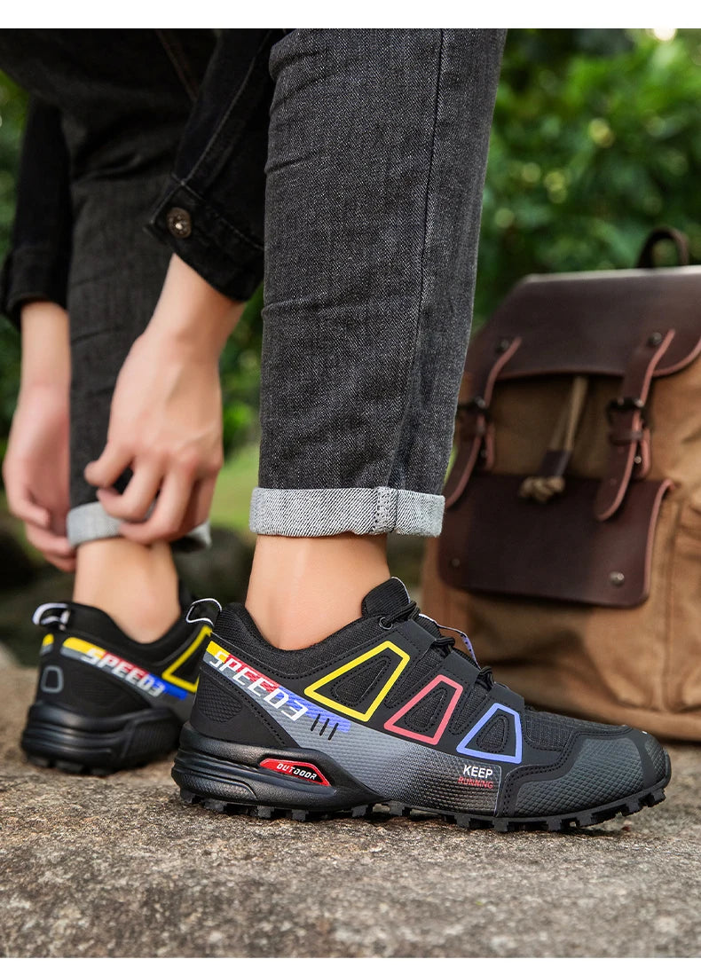 Men's Hiking Shoes Outdoor Sports Lace-Up Hiking Shoes Women's Hiking Sports Non-slip Hunting Tactical Sports Shoes