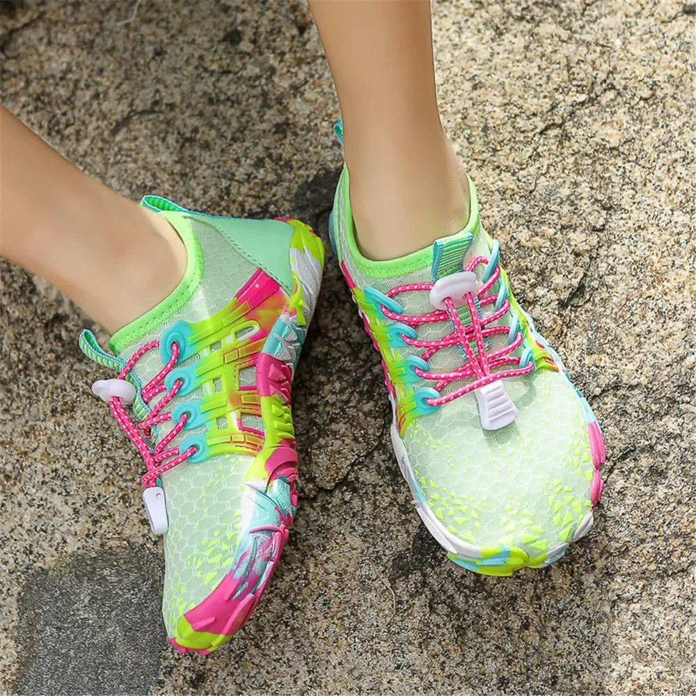 12 Farben Wasserschuhe für Kinder, Sommer, Strand, Five Fingers, Barfuß, Schwimmen, Aqua-Schuhe, schnell trocknend, Meer, Fluss, Kindersneaker