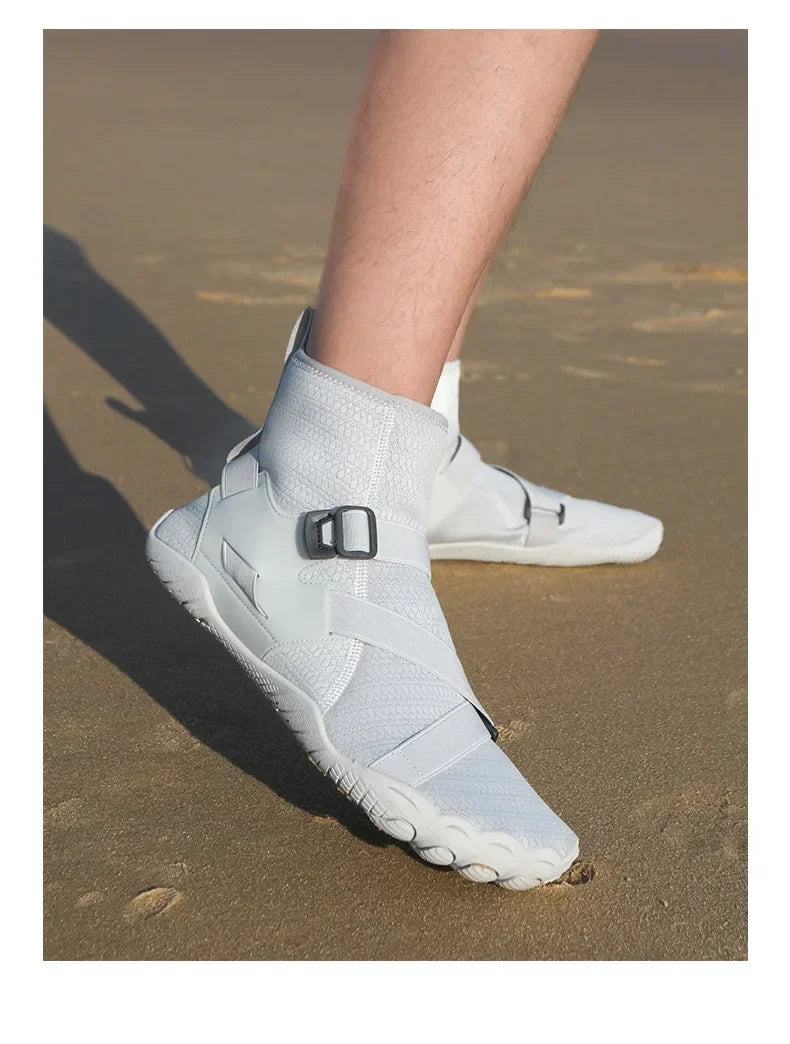 Sapatilhas aquáticas unissexo de cano alto para desporto ao ar livre, caminhada, travessias na água, natação, praia, fitness, mergulho e surf, estilo barefoot