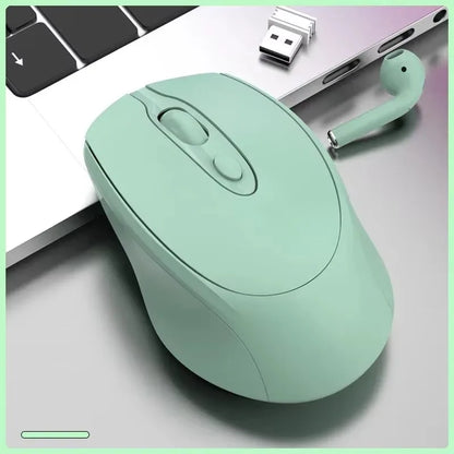 Bluetooth-Compatible Wireless Mouse 2.4G Rechargeable Wireless Computer Mouse USB Silent Gamer Mice for PC Laptop Macbook Tablet