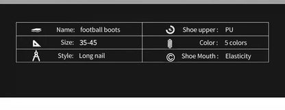 New Men Soccer Shoes FG Non-Slip Long Spikes Football Boots Soccer Cleats Training Shoes Match Ultralight Outdoor Drop Shipping