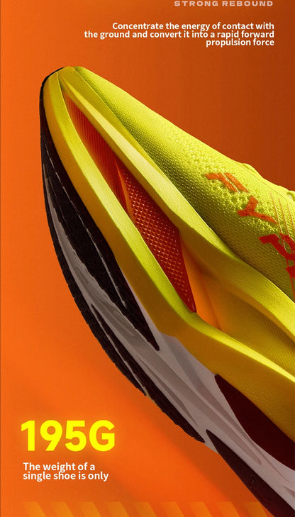 QIAODAN Feiying Plaid 3 Men's Running Shoes 2026 Carbon Plate Marathon Racing Sneakers Lightweight Breathable Shoes QDB023262290