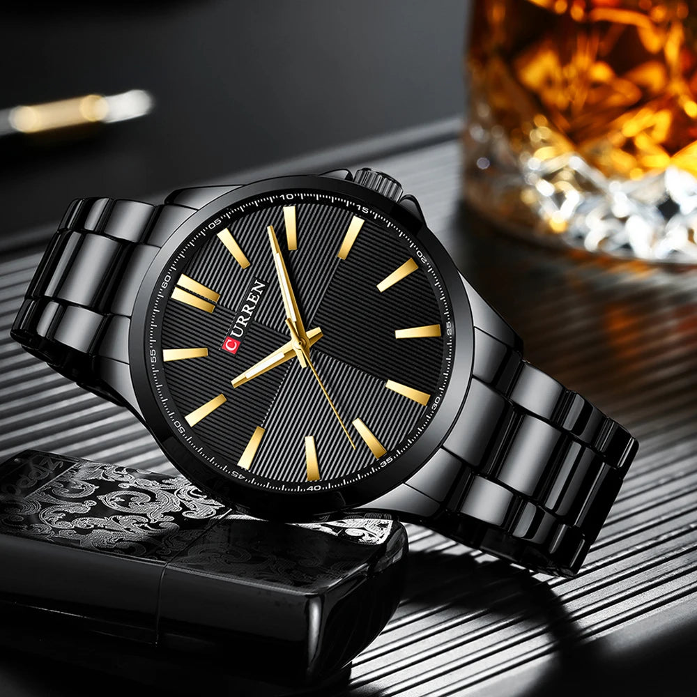 Orologio da uomo CURREN – Modello di lusso, impermeabile, stile militare, in acciaio inossidabile – Orologio da polso sportivo (cod. 8322)