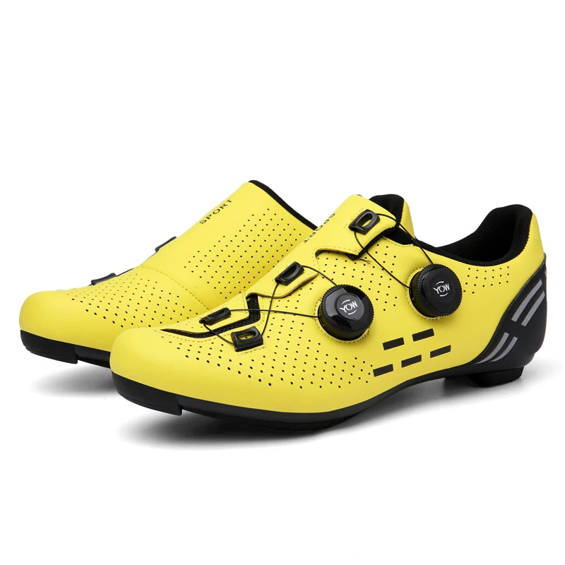 Scarpe da ciclismo di alta qualità da uomo SPD autobloccanti per bici da corsa, scarpe sportive da donna MTB da montagna antiscivolo 36-47