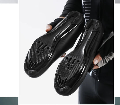 Competition Cycling Sports Shoes Road Bicycle Shoes Unisex Breathable Self-Locking Racing Cycling Shoes