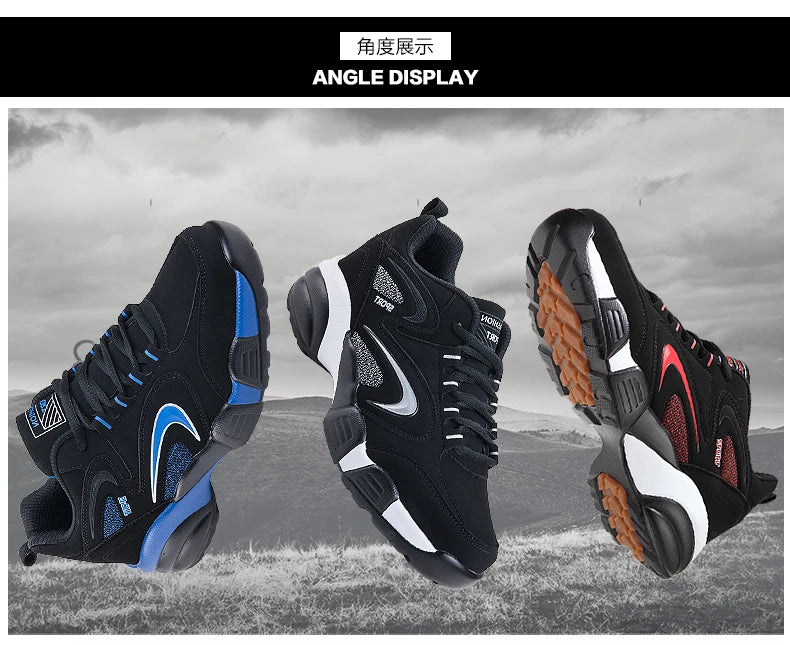 Botas de neve para homem, quentes para o inverno, casal, ténis casuais, moda, couro, desporto ao ar livre, corrida, ténis, homem, antiderrapantes, tamanho grande 48, ténis desportivos
