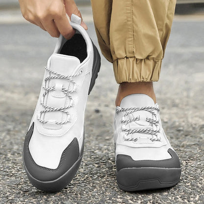 Leisure Walk Men Casual Shoes Fashion Genuine Leather Sneakers Outdoor Male Sports Shoes Non-Slip Walking Shoes Trekking Footwear