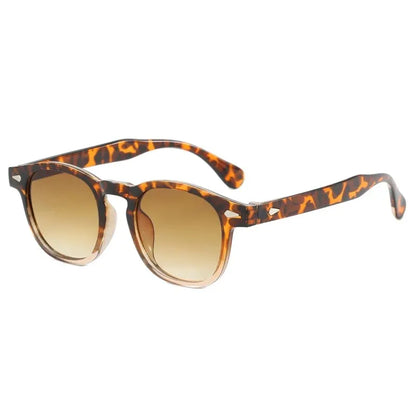 Vintage Oval Classic 4 Small Ding Stylish Decorative Sunglasses for Men and Women