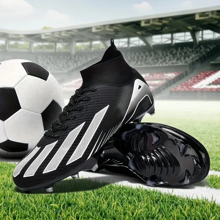 Vyriški nauji TF futbolo bateliai, sportiniai bateliai, „Society Turf Grass“, ultralengvi vyriški futbolo bateliai, patogūs futbolo bateliai su kulkšnių apsauga, futsalo bateliai, greiti