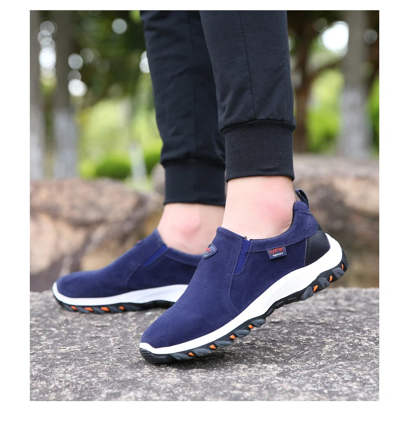 Sapatos desportivos casuais para homem, para caminhadas ao ar livre, acampamento, corrida leve e jogging, mocassins antiderrapantes, sapatos de caminhada, tamanhos grandes 38-50