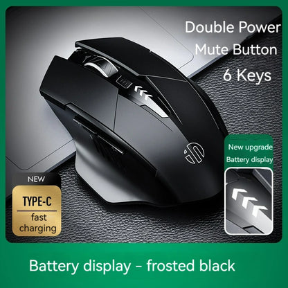 Inphic F1 2.4G Bluetooth Wireless Mouse Office Silent Mouse Rechargeable 6 Efficient Buttons Gaming Mouse For Laptop Tablet PC