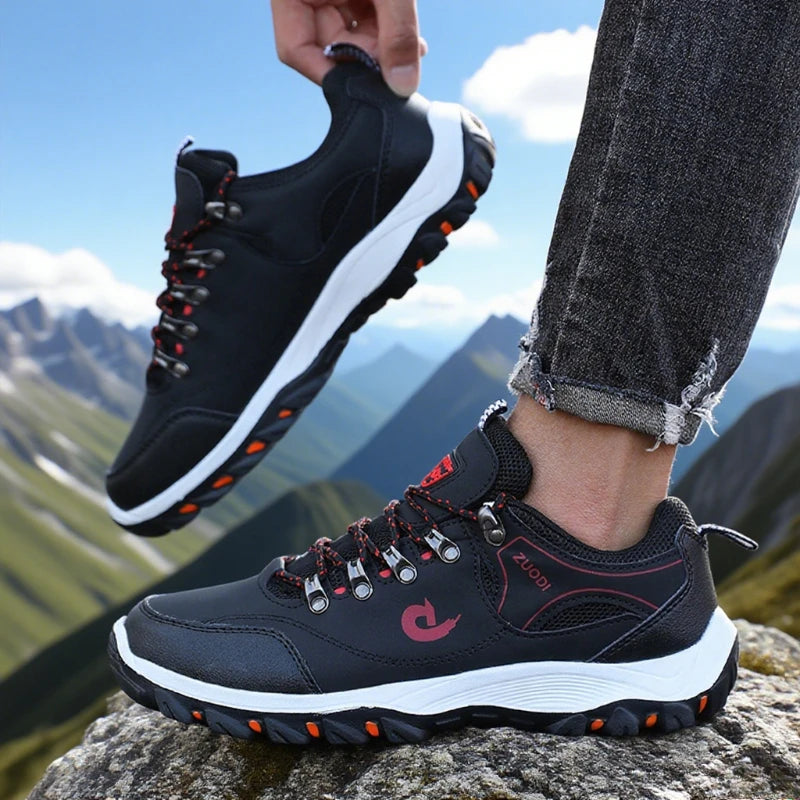 Men's Outdoor Hiking Shoes Lightweight Comfortable Breathable Shoe Waterproof Camping Running Shoes Male Tennis Walking Sneakers