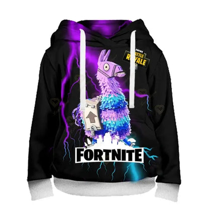 Fortnite Herren-Hoodie, modisches Sweatshirt mit 3D-Print, Battle-Game-Hoodies für Jungen und Mädchen, Hip-Hop, Herren, Freizeit-Oberbekleidung