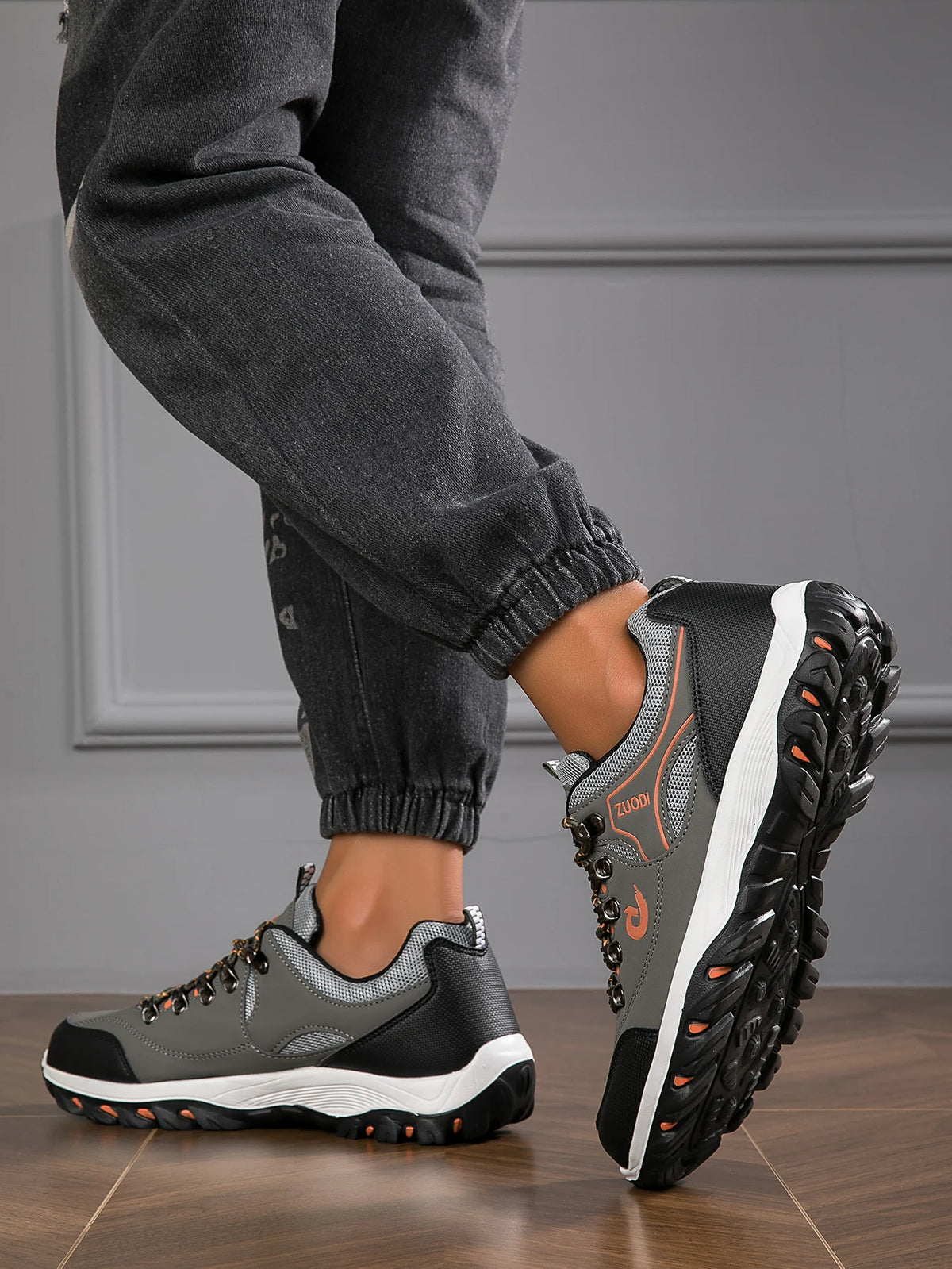 Chaussures de randonnée pour homme - Chaussures de sport de randonnée respirantes - Chaussures de sport ultra-légères pour la randonnée, le camping et la course à pied en plein air - Chaussures de sport antidérapantes