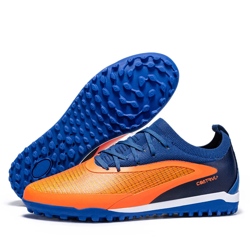 New Men's Soccer Shoes Professional Society Turf Training Football Field Boots Non-Slip TF/FG Indoor Football Shoes Sizes 32-45